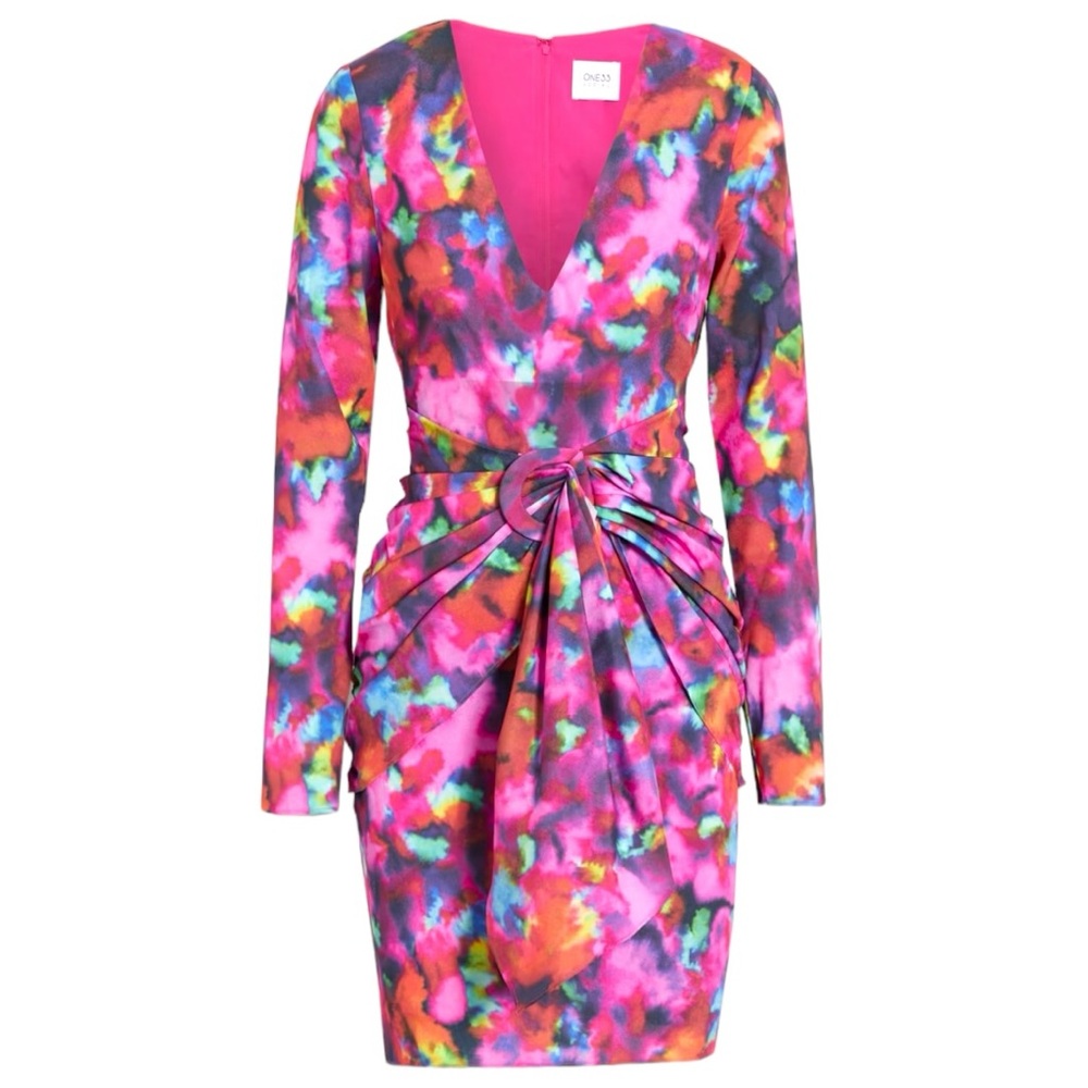ONE33 SOCIAL Women’s Cutout Crepe Dress